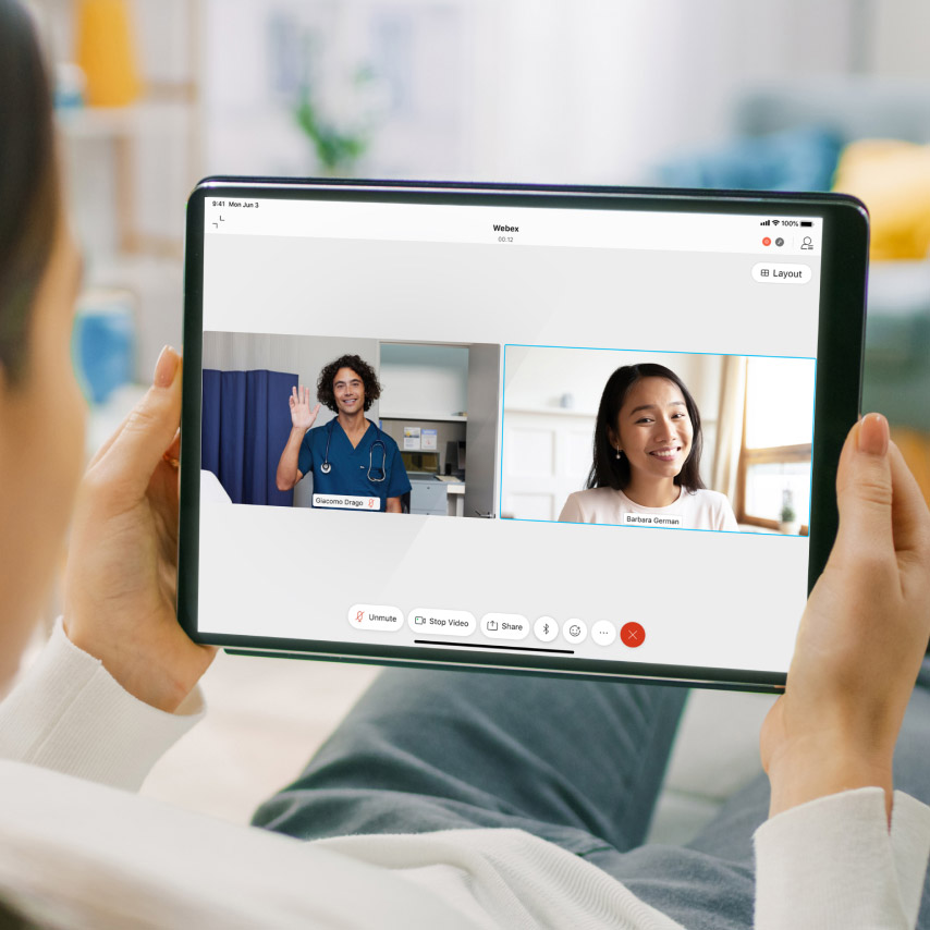 Les patients et les médecins se retrouvent sur Webex