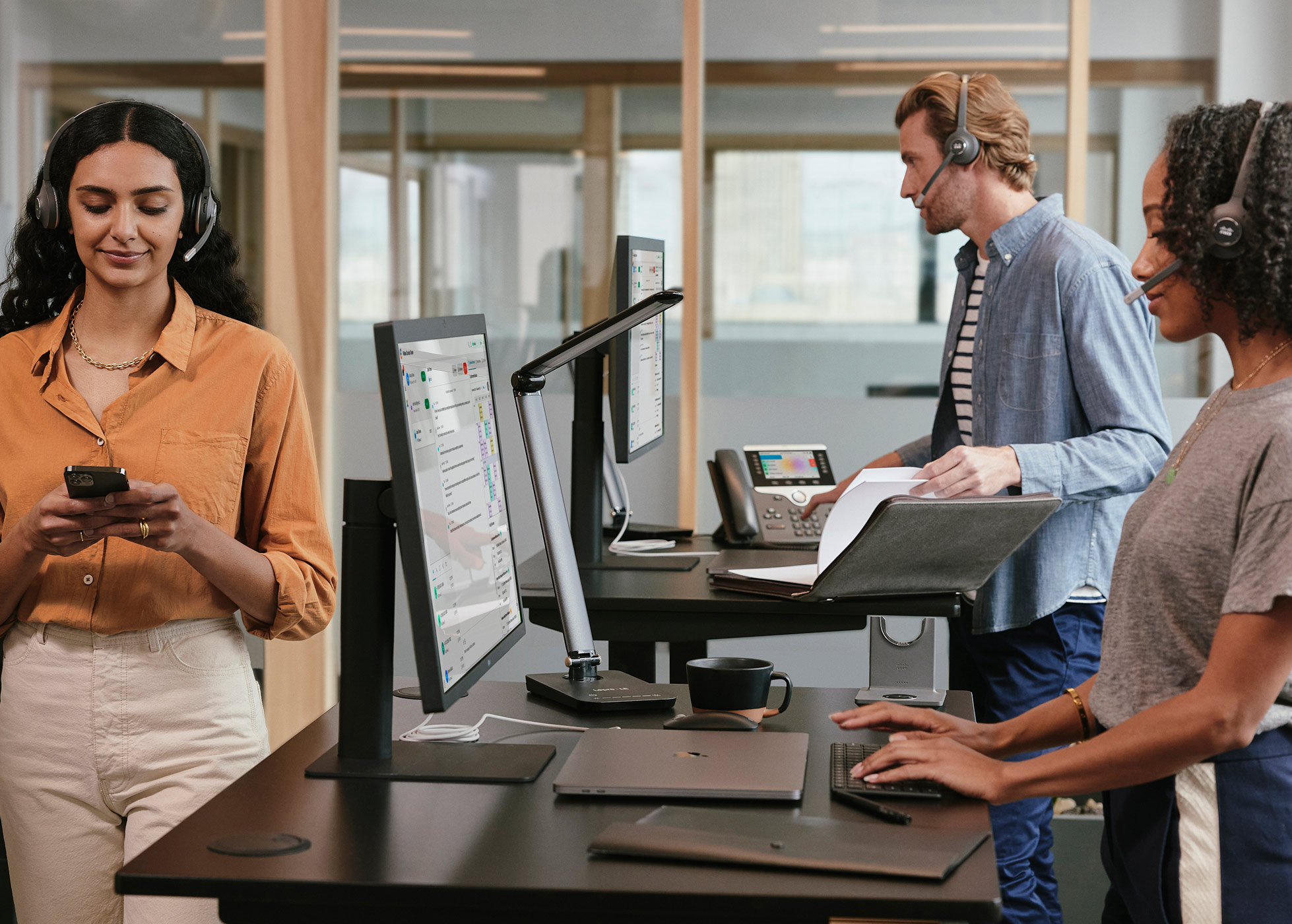 Users managing work in Webex Control Hub